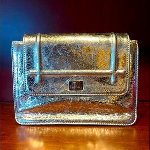 A.Bellucci Sliver leather clutch